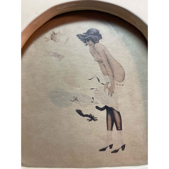 ArtDeco Vintage Ceramic Frame Brise of May - Picture 4 of 6